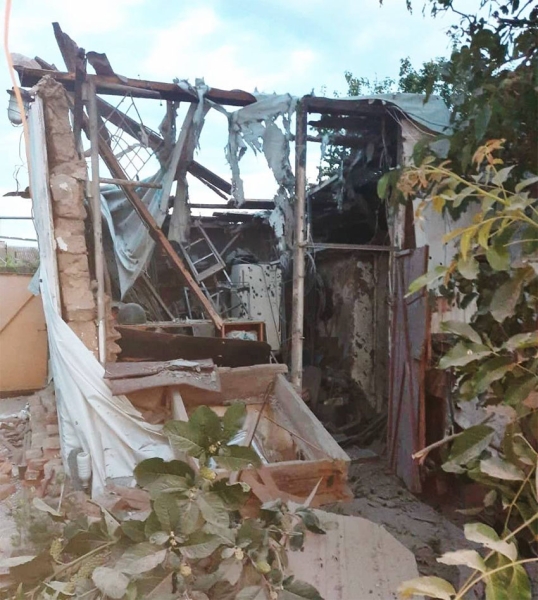 Наслідки влучання уламків 1