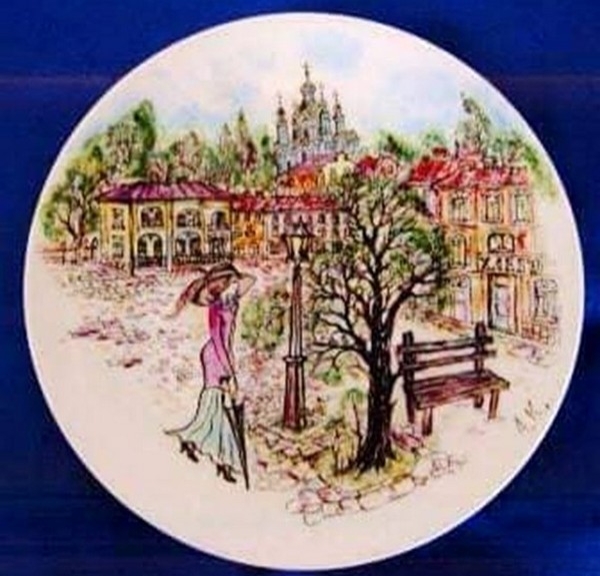 Розписи настінних тарелів Олександри Карасьової. Київ, 2003 — 2008 1