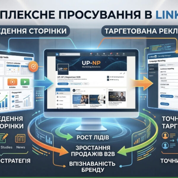 Комплексне просування LinkedIn: Ведення сторінки та налаштування таргетованої реклами